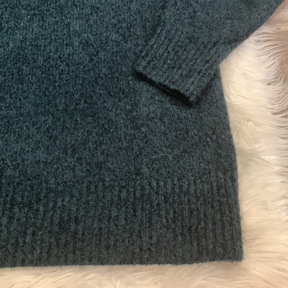 Uniqlo soft cozy funnel neck sweater deep green S - Picture 6 of 8